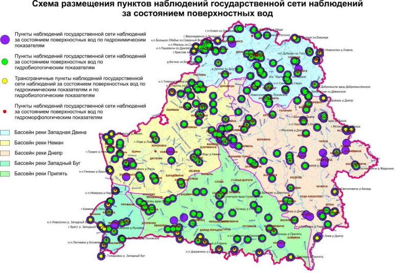 Пункты наблюдений